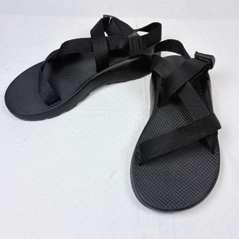 Chaco Z1 Classic Mens Sandals Black Strappy Hiking Water Shoes Size 12 VGC